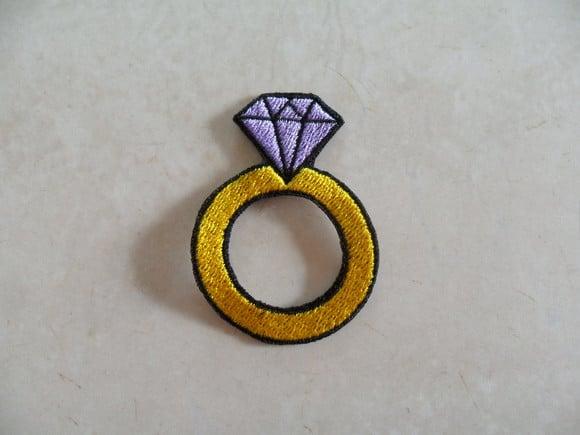 Patch Bordado Termocolante Anel