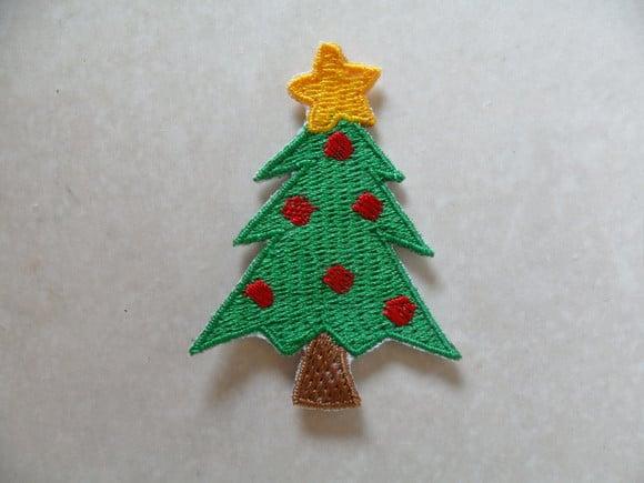 Patch Bordado Termocolante Árvore Natal