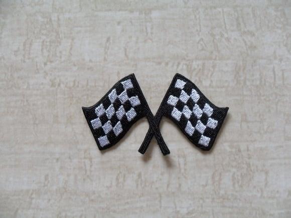 Patch Bordado Termocolante Bandeiras Quadriculada