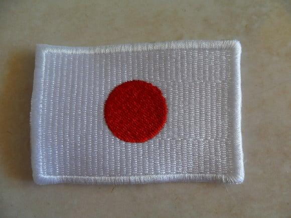 Patch Bordado Termocolante Bandeira do Japão