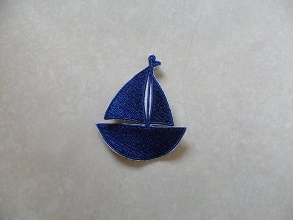 Patch Bordado Termocolante Barco