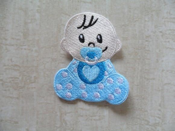 Patch Bordado Termocolante Bebê Menino