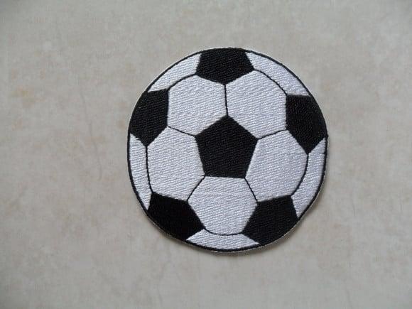 Patch Bordado Termocolante Bola de Futebol Grande