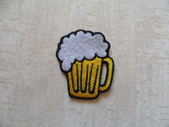 Patch Bordado Termocolante Caneca Chopp