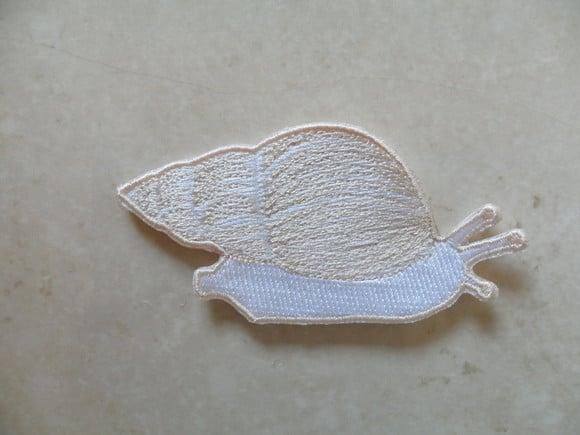 Patch Bordado Termocolante Caramujo