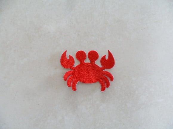 Patch Bordado Termocolante Caranguejo