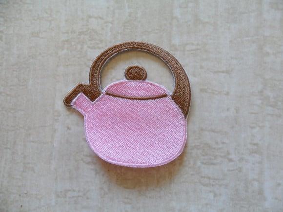 Patch Bordado Termocolante Chaleira