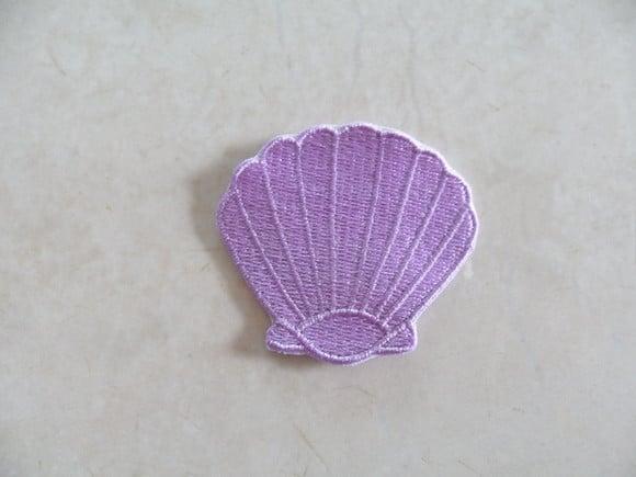 Patch Bordado Termocolante Concha do Mar V