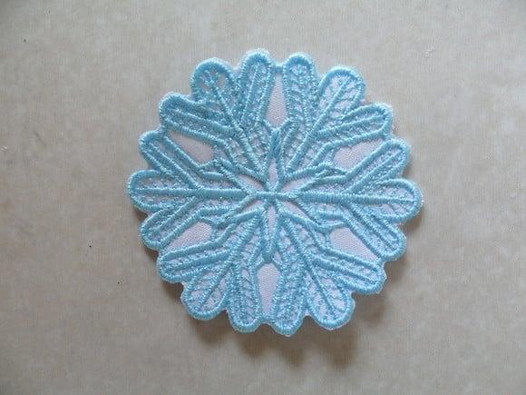 Patch Bordado Termocolante Floco De Neve