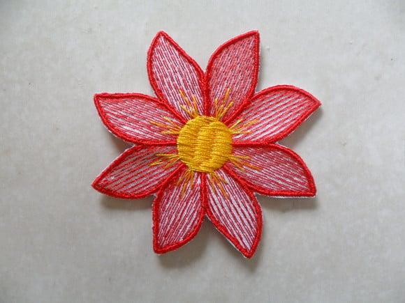 Patch Bordado Termocolante Flor 15
