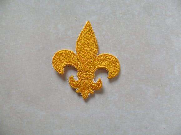 Patch Bordado Termocolante Flor de Lis