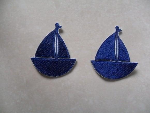 Patch Bordado Termocolante Kit 3 Barcos