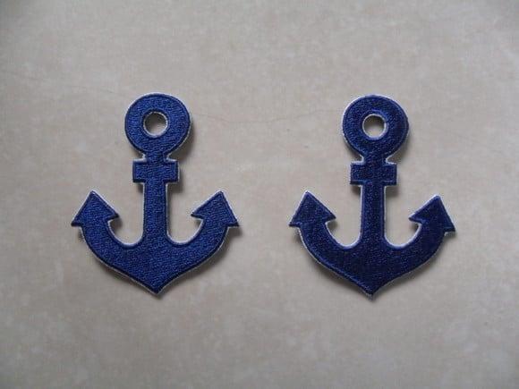 Patch Bordado Termocolante Kit 3 Âncoras