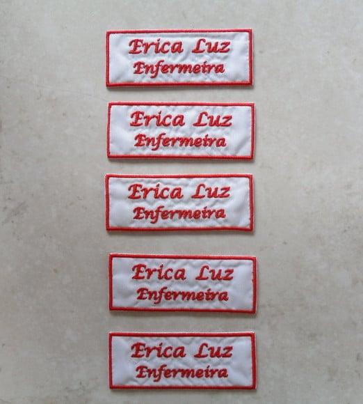 Patch Bordado Termocolante Kit 5 Nomes