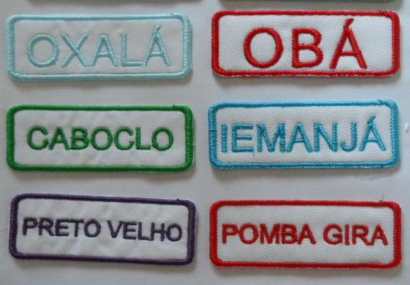 Patch Bordado Termocolante Kit 6 Nomes