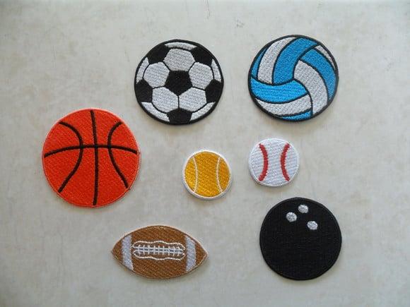 Patch Bordado Termocolante Kit Bola