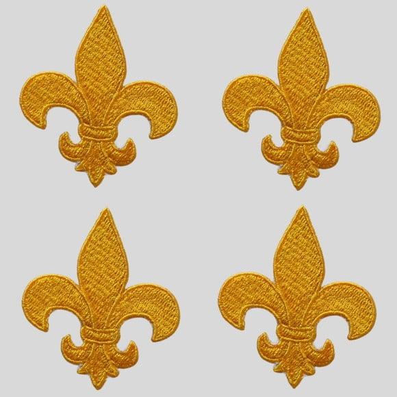 Patch Bordado Termocolante Kit Flor de Lis