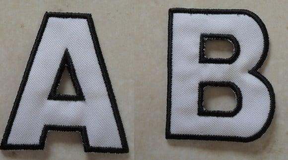 Patch Bordado Termocolante Kit Letras Contorno