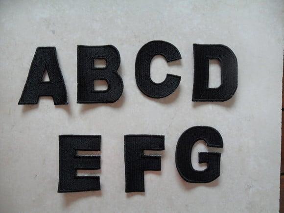 Patch Bordado Termocolante Kit Letras
