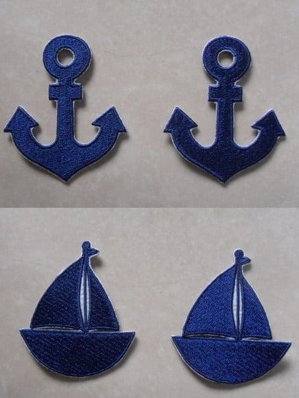 Patch Bordado Termocolante Kit Mar Iii