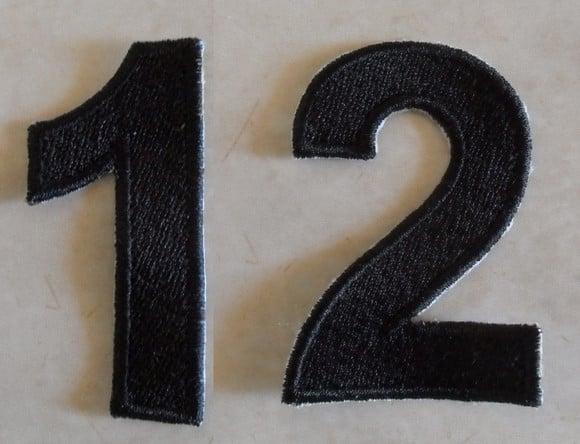Patch Bordado Termocolante Kit Números