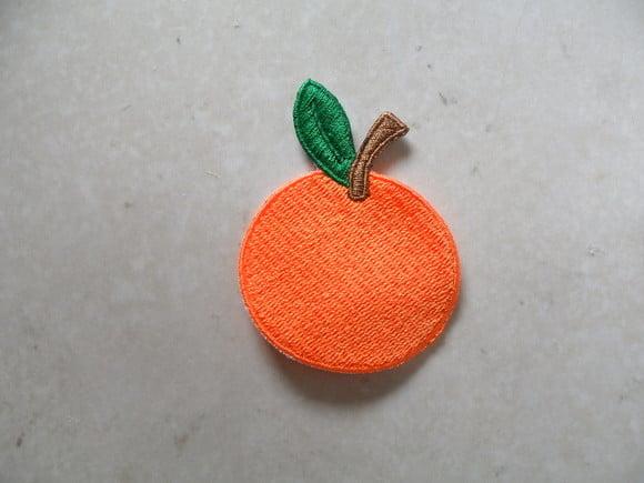 Patch Bordado Termocolante Laranja