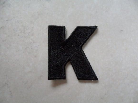 Patch Bordado Termocolante Letra K
