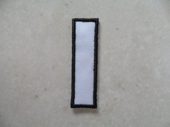 Patch Bordado Termocolante Letra I Contorno