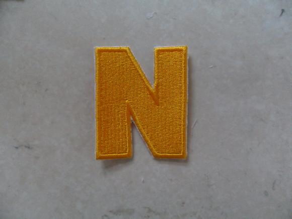 Patch Bordado Termocolante Letra N