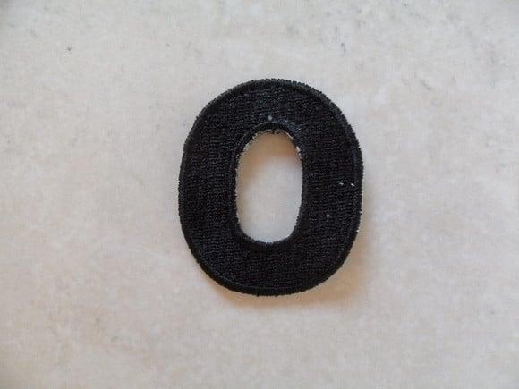 Patch Bordado Termocolante Letra o
