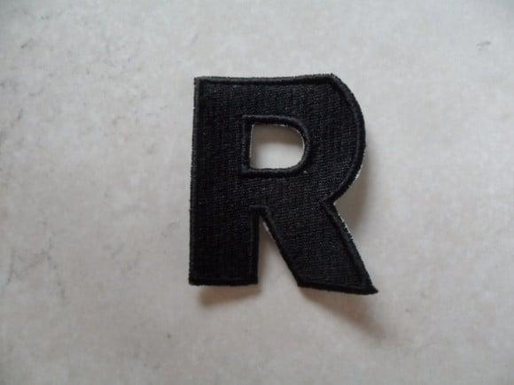 Patch Bordado Termocolante Letra R