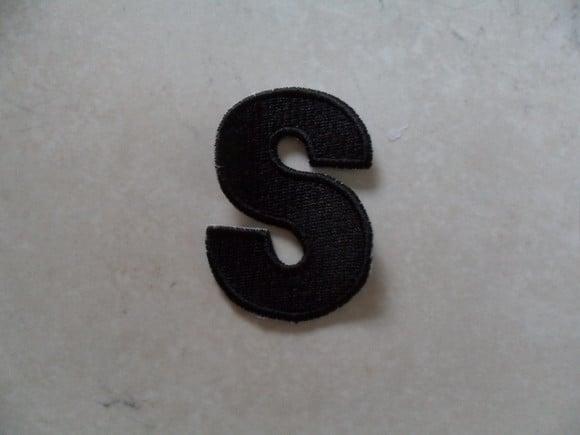Patch Bordado Termocolante Letra S