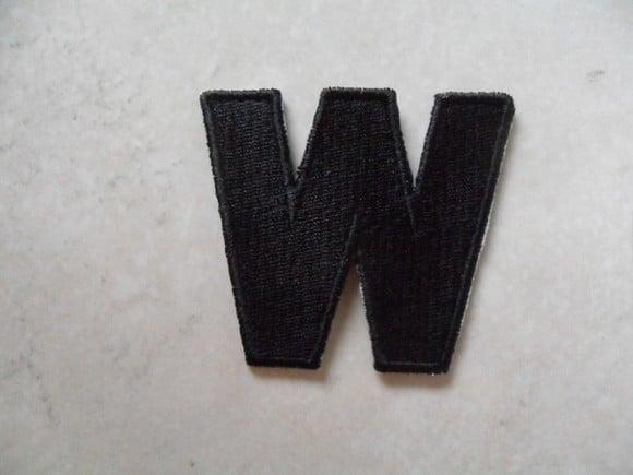 Patch Bordado Termocolante Letra W