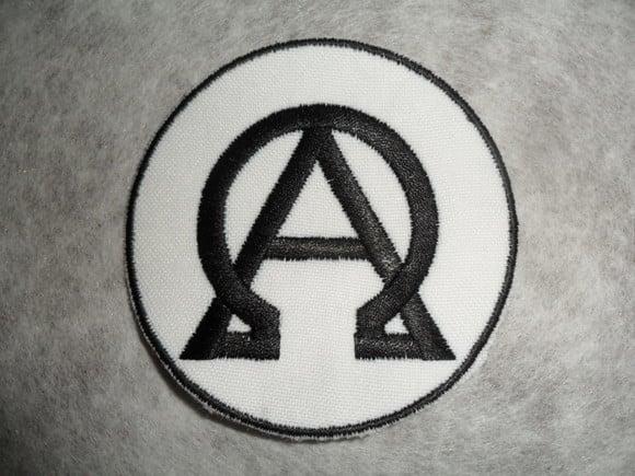 Patch Bordado Termocolante Logo Alfa