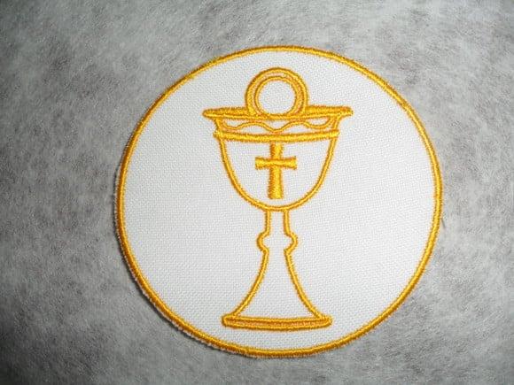 Patch Bordado Termocolante Logo Cálice