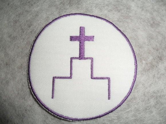 Patch Bordado Termocolante Logo Cruz III