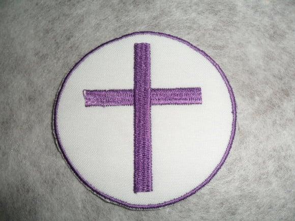 Patch Bordado Termocolante Logo Cruz II