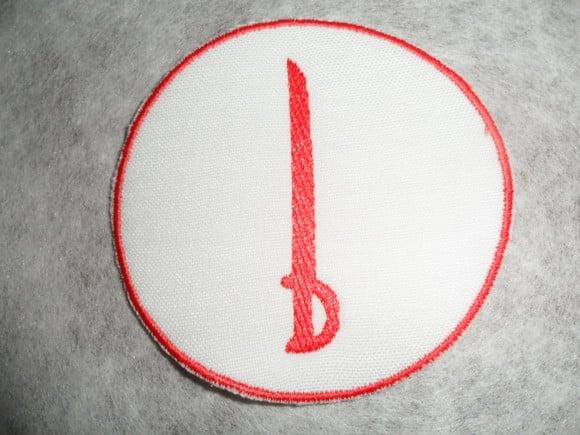 Patch Bordado Termocolante Logo Espada
