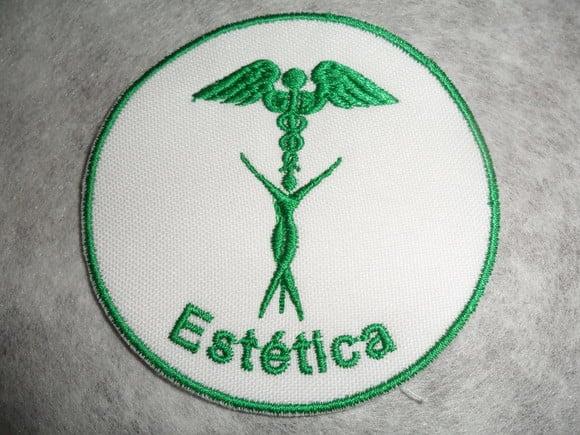Patch Bordado Termocolante Logo Estética