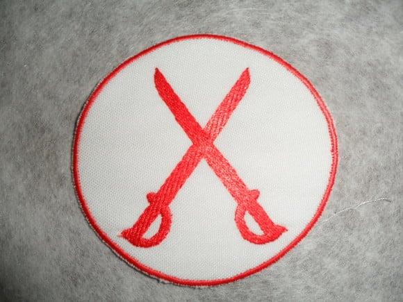 Patch Bordado Termocolante Logo Espadas