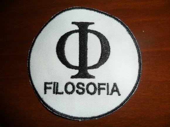Patch Bordado Termocolante Logo Filosofia