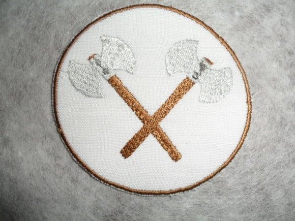 Patch Bordado Termocolante Logo Machados