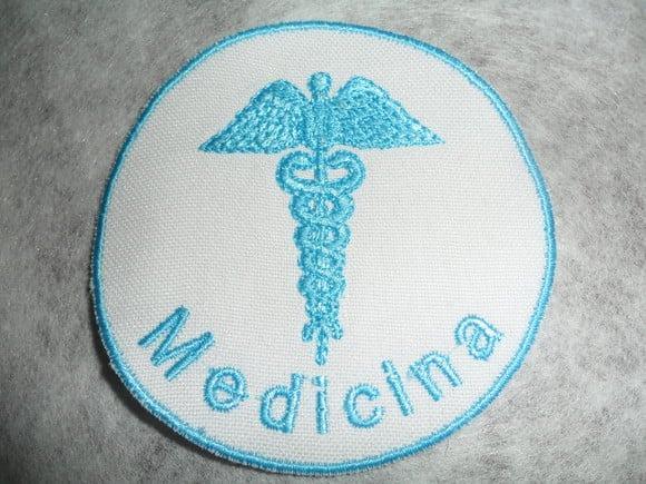Patch Bordado Termocolante Logo Medicina