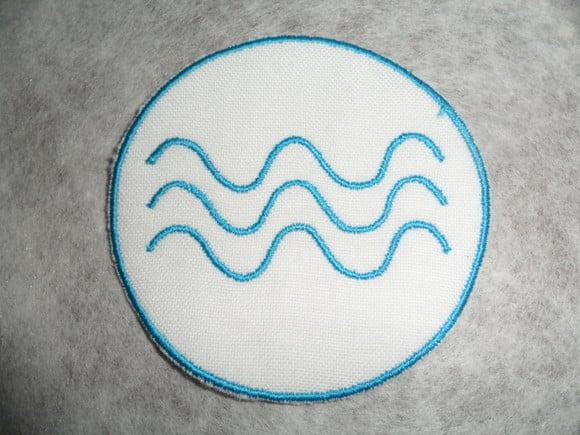 Patch Bordado Termocolante Logo Ondas