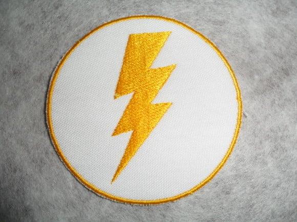 Patch Bordado Termocolante Logo Raio
