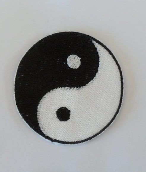 Patch Bordado Termocolante Logo Yin Yang