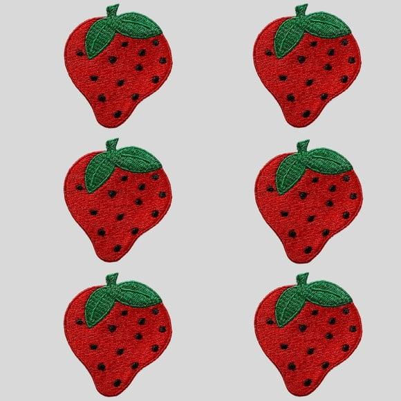 Patch Bordado Termocolante Morango
