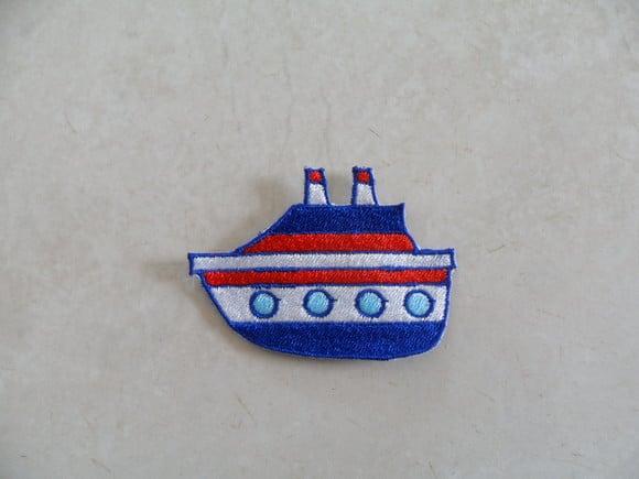 Patch Bordado Termocolante Navio