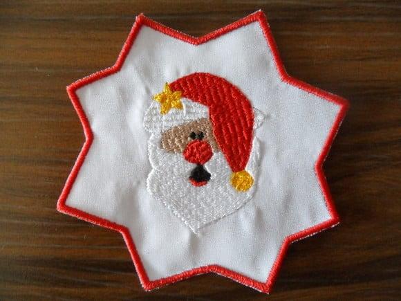 Patch Bordado Termocolante Noel Moldura