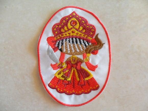 Patch Bordado Termocolante Orixá Iansã De Franja